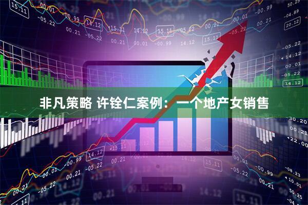 非凡策略 许铨仁案例：一个地产女销售